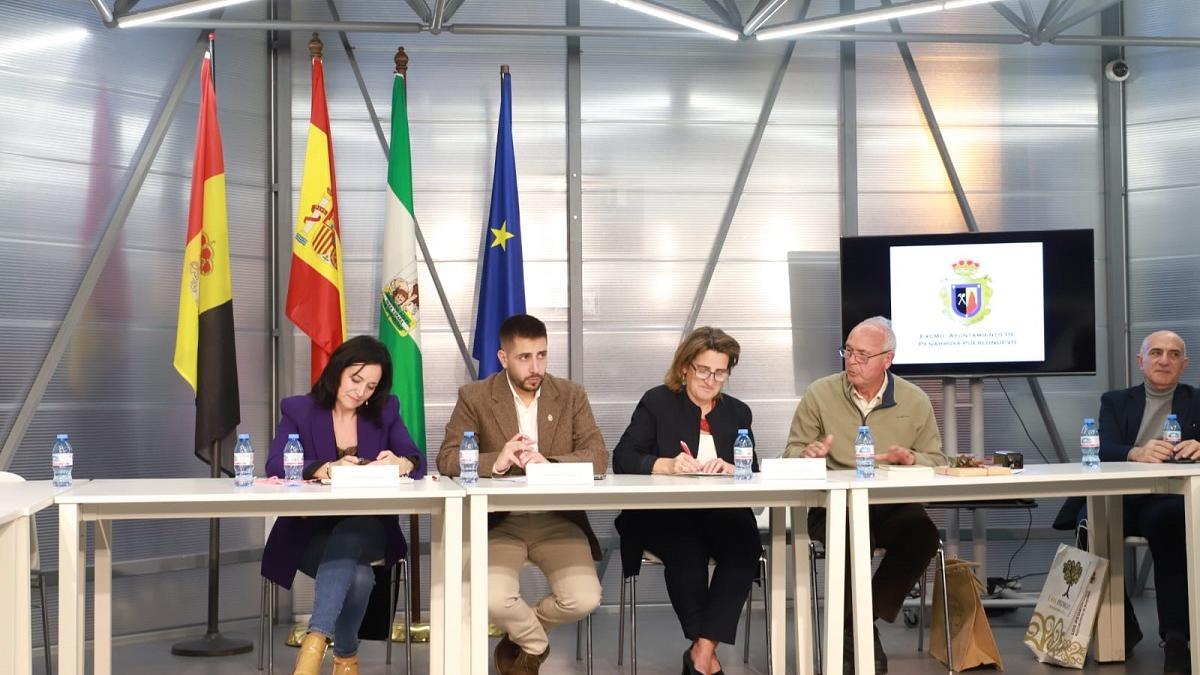 Visita de la ministra Ribera a la zona norte de Córdoba.