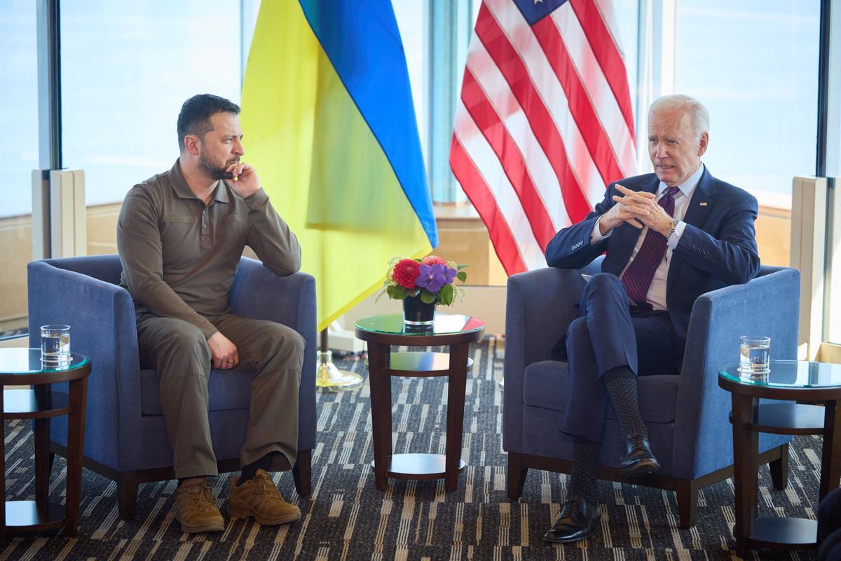 Zelenskiy en  la cumbre de líderes del Grupo de los Siete (G-7) en Hiroshima