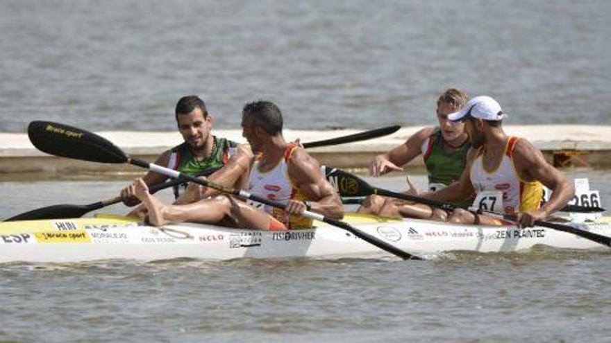 Merchán y Alonso en el Campeonato del Mundo 2014 en Oklahoma.