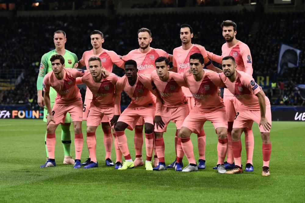 Las fotos del Inter de Milán - Barcelona