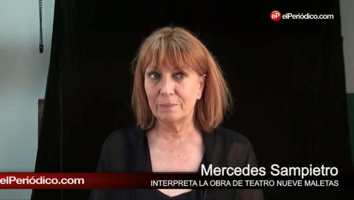 Mercè Sampietro, que interpreta l’obra de teatre ’9 maletes’
