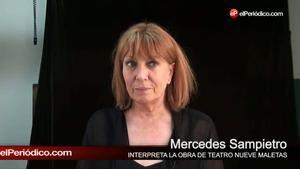 Mercè Sampietro, que interpreta l’obra de teatre ’9 maletes’