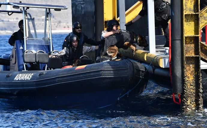 08/05/2019 TALIARTE. TELDE. Simulacro del ejército de operación contra el tráfico de drogas . Fotógrafa: YAIZA SOCORRO.  | 08/05/2019 | Fotógrafo: Yaiza Socorro