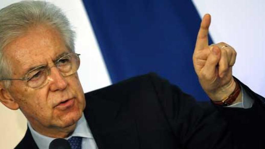 Monti pone condiciones para entrar en un futuro gobierno