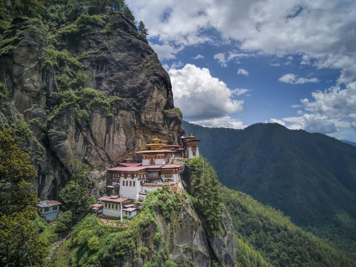 El templo del Nido del Tigre en Bután
