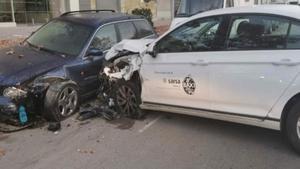 Imagen del accidente del jugador del Baxi Manresa Babatunde Olumuyiwa. 