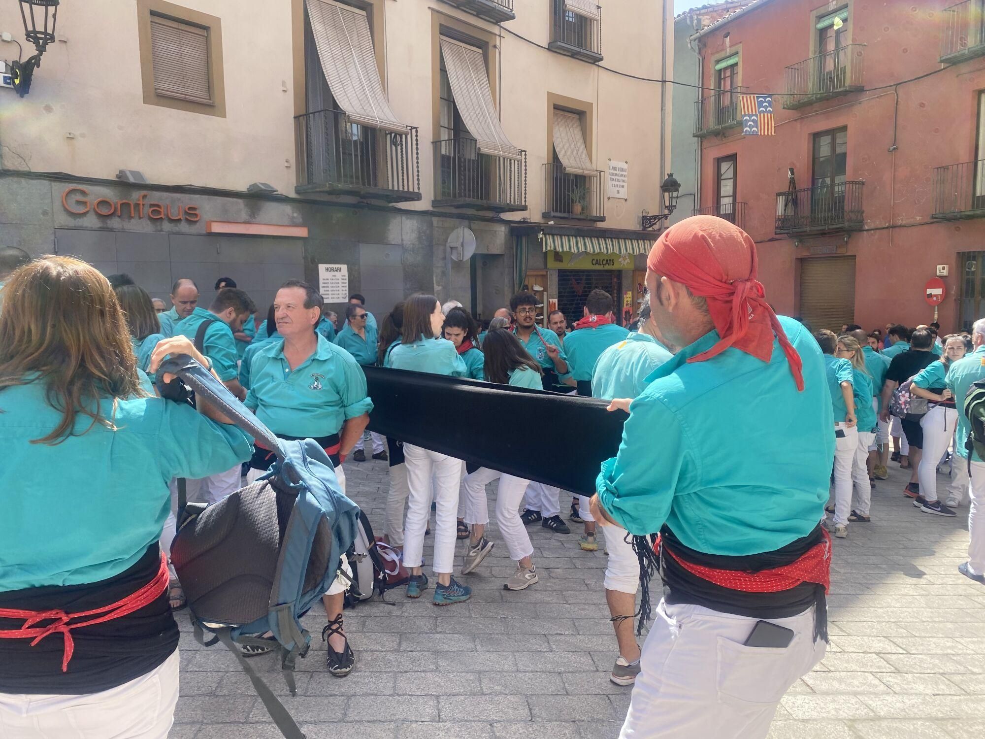 Diada dels Quatre fuets de Berga - Castellers