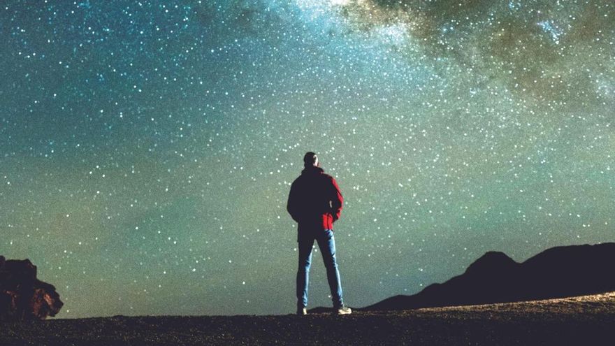 Firmamento nocturno desde el Parque Nacional del Teide.