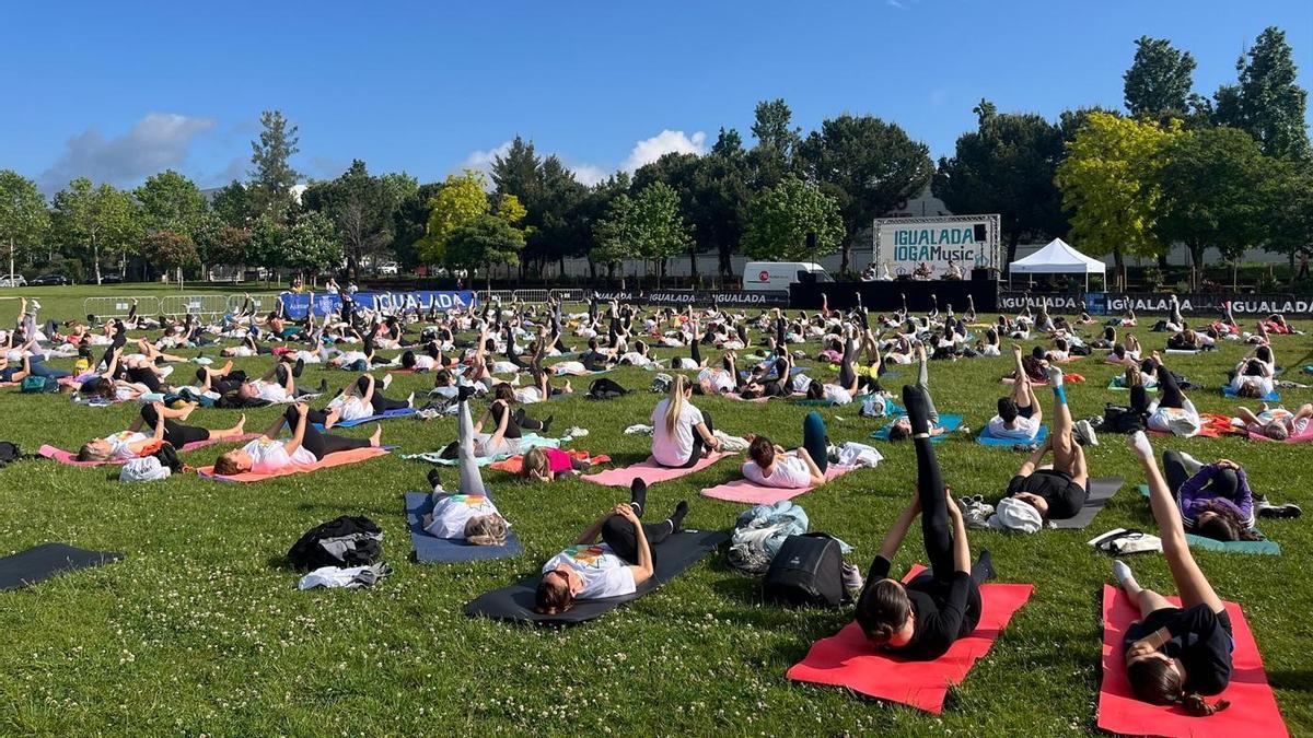 l’‘Igualada Ioga Music’ al Parc Central