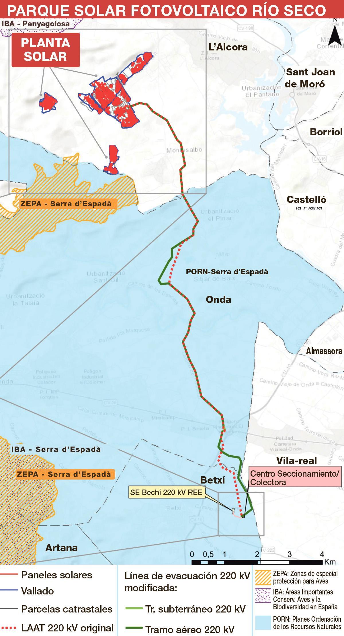 Ubicación del proyecto Río Seco.