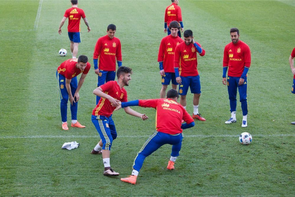 Entrenamiento de la Selección Sub-21 en Murcia