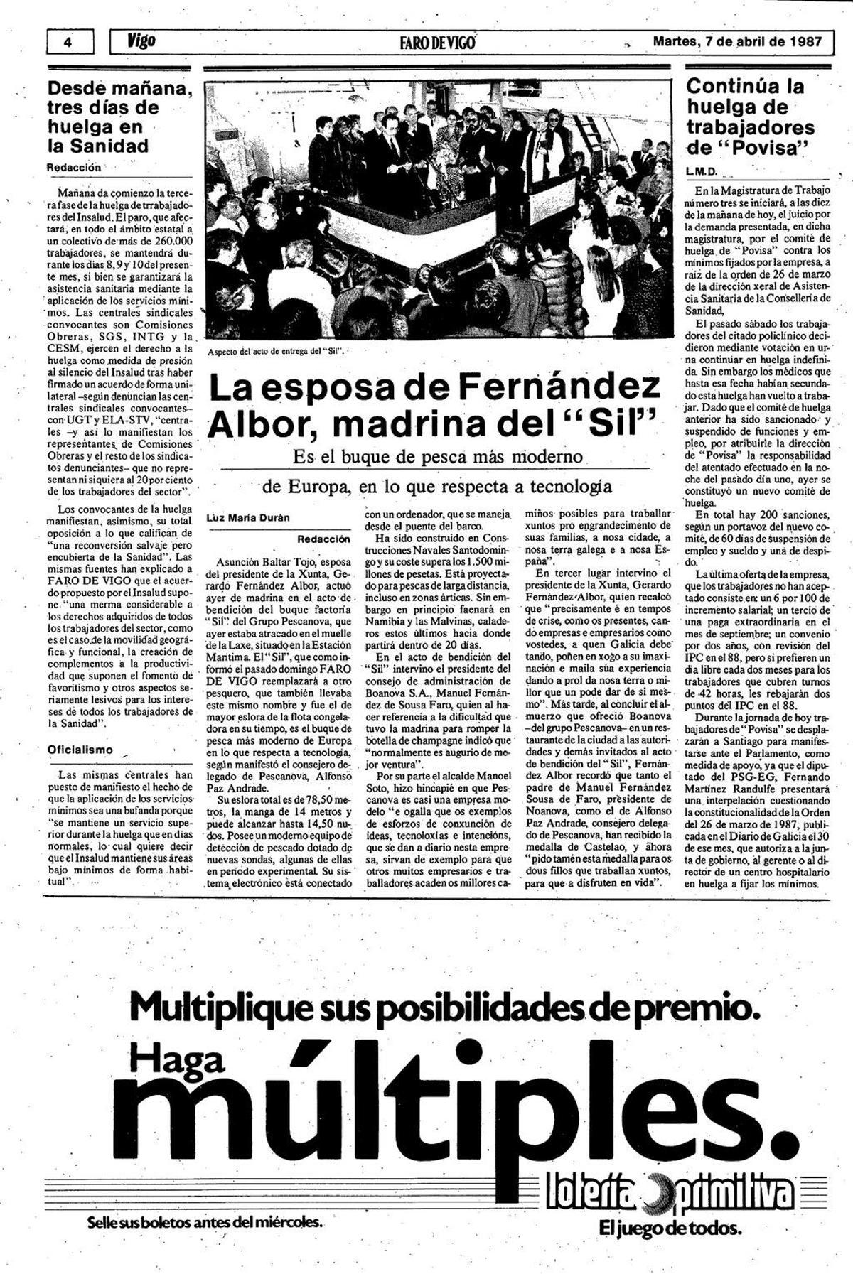 El buque fue asignado al astillero Armón Vigo. // @pescanovacorp