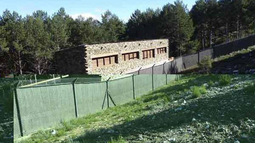 Centro Temático del Lobo construido en la sierra de La Culebra, en Robledo.