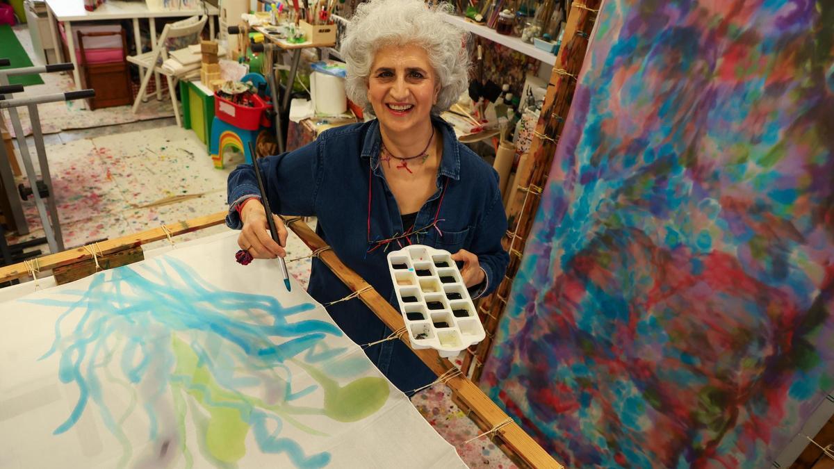 Los viejos oficios: María Feijoo, pintora-decoradora de telas
