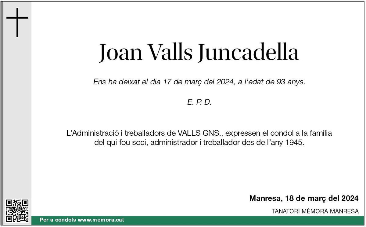 Joan Valls Juncadella