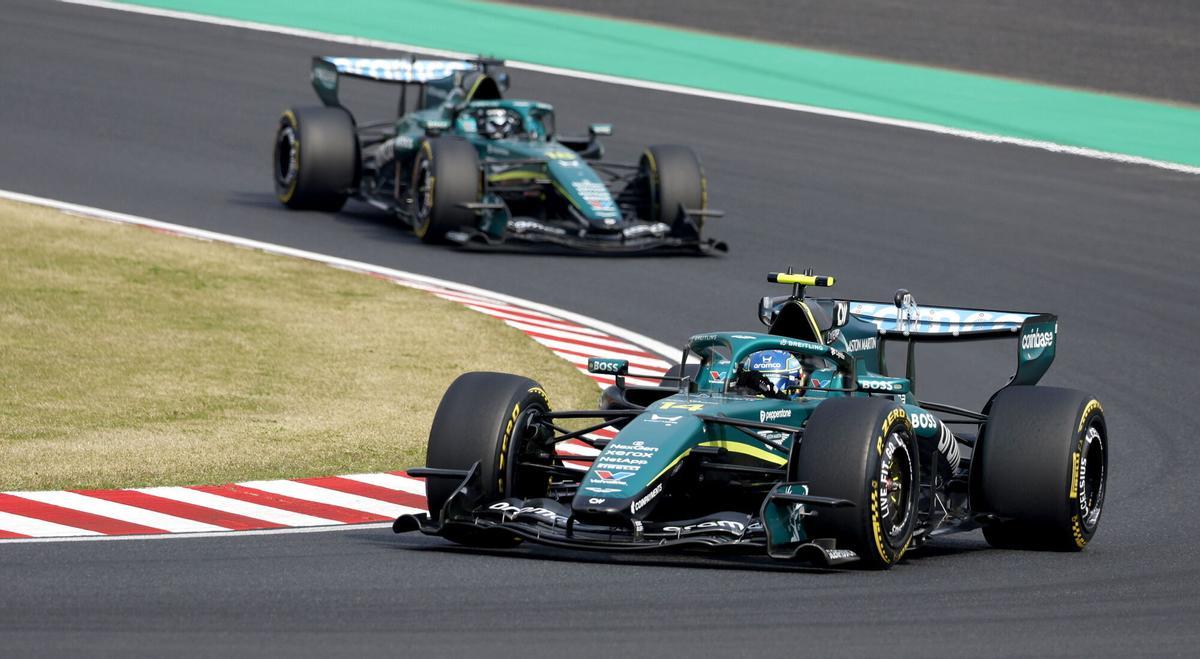 Fernando Alonso, durante el GP de Japón