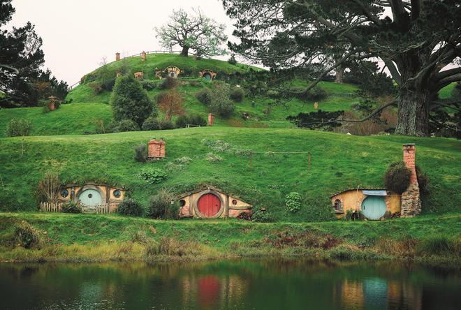 Hobbiton en Nueva Zelanda.
