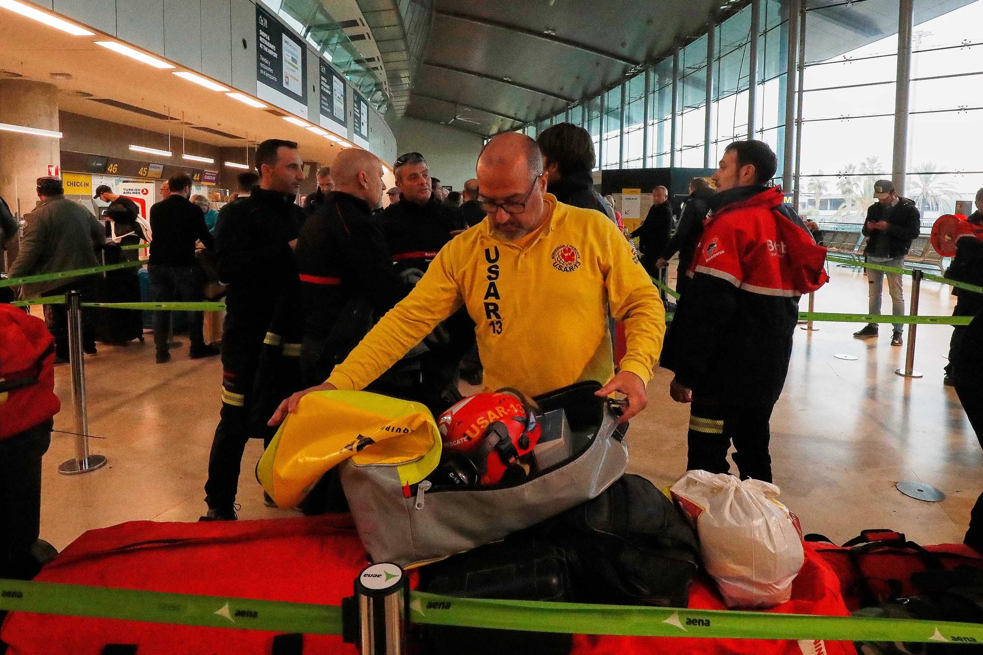 Nueve bomberos de Alicante viajan a Turquía para Ayudar en las tareas de rescate