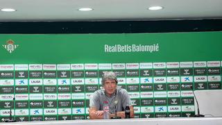 Manuel Pellegrini: "Con mayor razón siendo el aniversario del Betis tenemos que hacer mejor partido mañana"