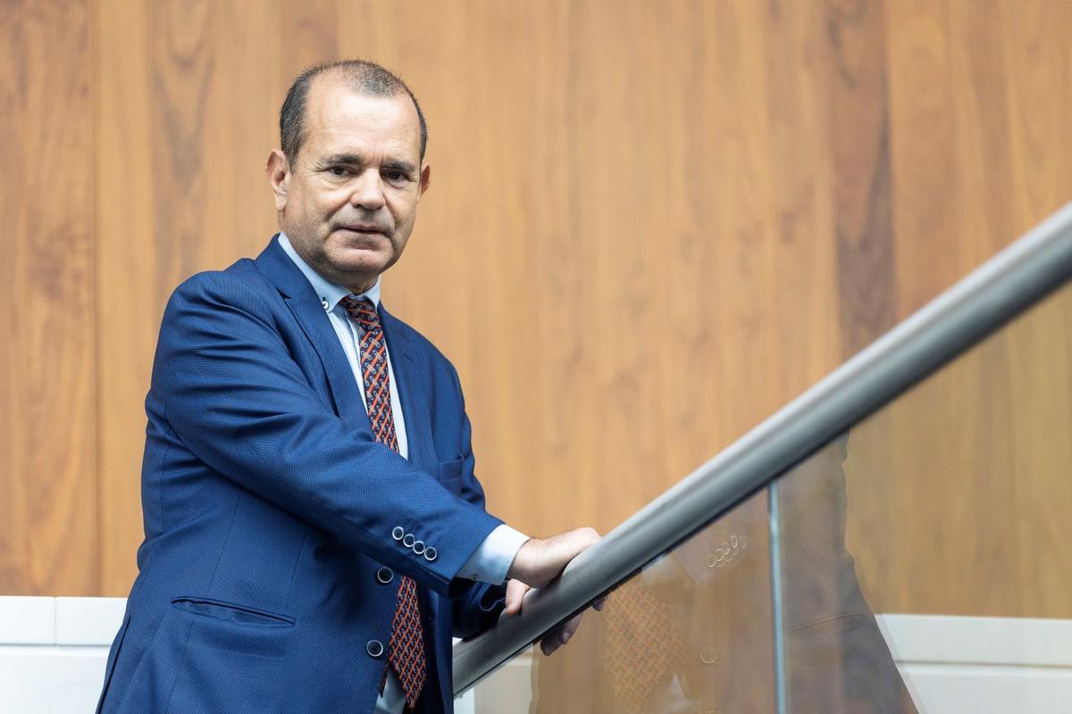 Arturo Delgado, durante la entrevista en Alicante.