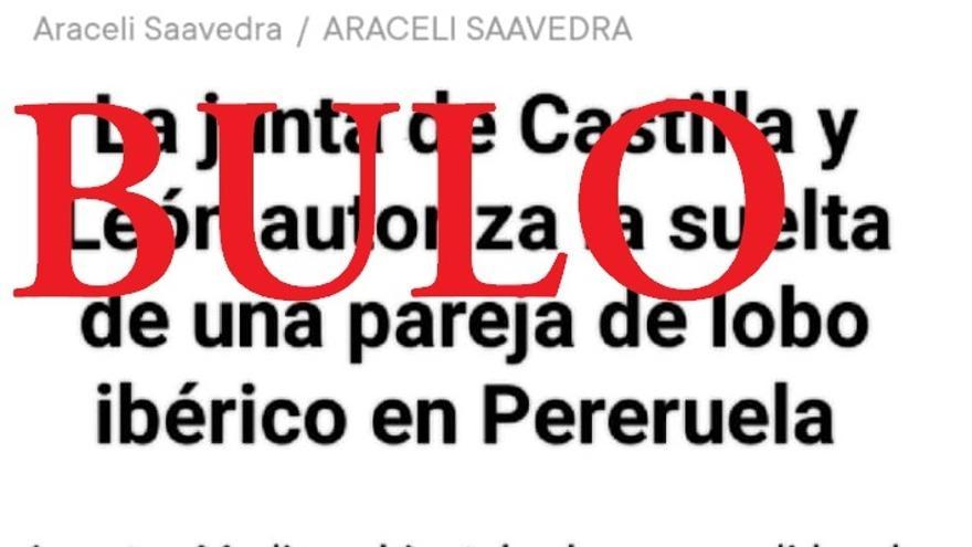 LA OPINIÓN DE ZAMORA desmiente un bulo sobre la suelta de una pareja de lobos