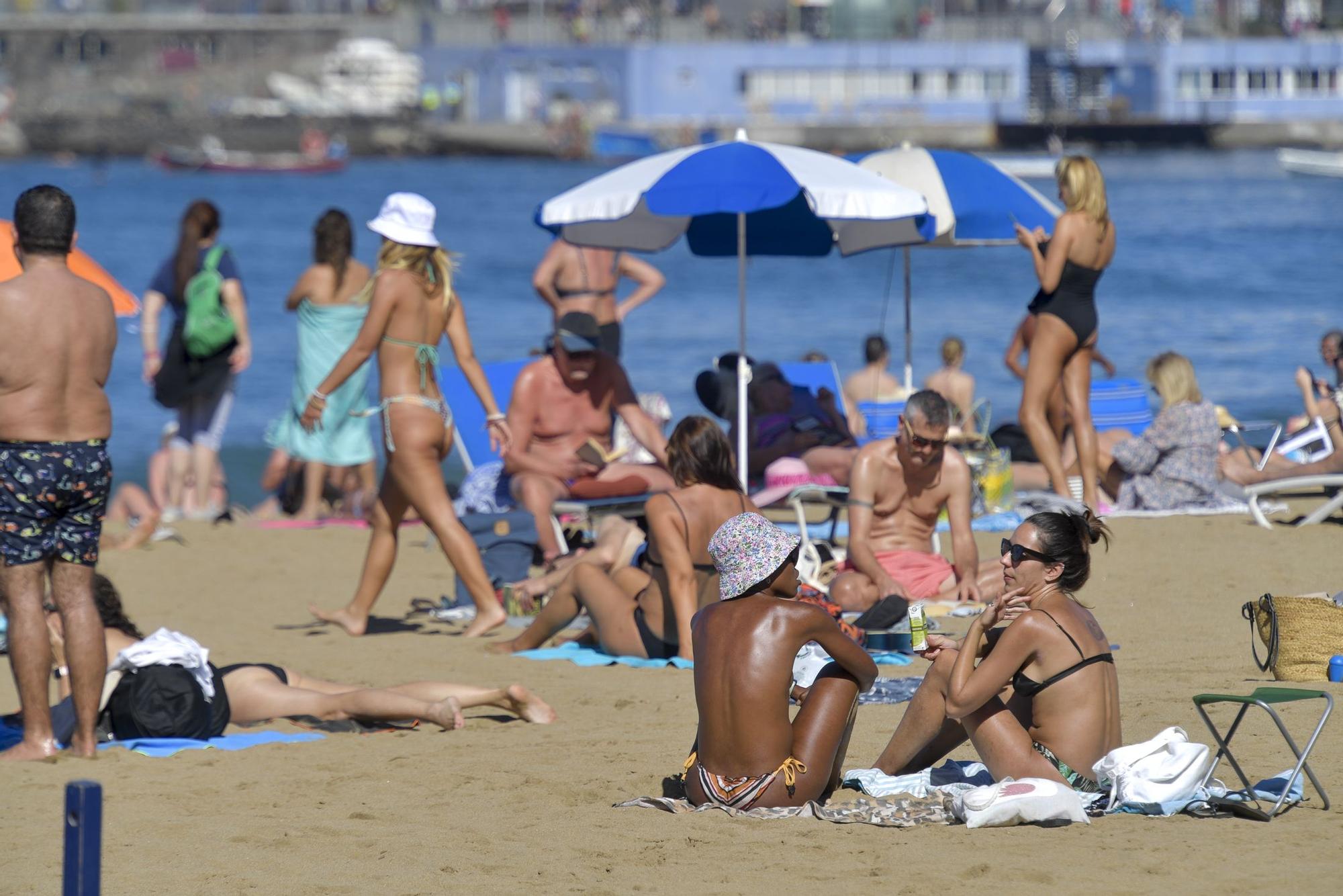 Primer día de 2022 en Las Canteras