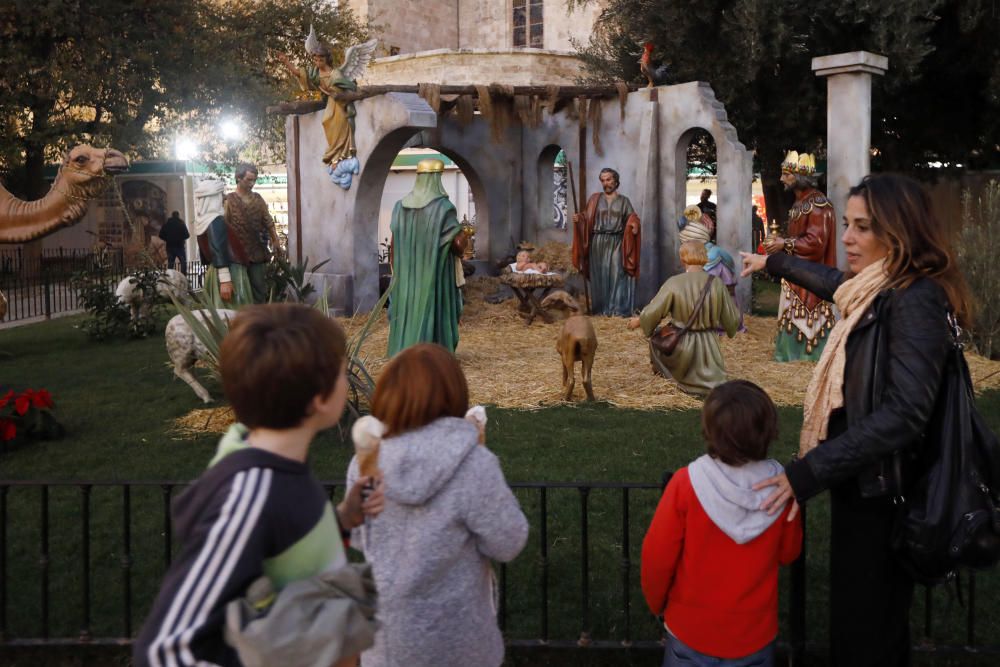 Así es el belén de la Plaza de la Reina