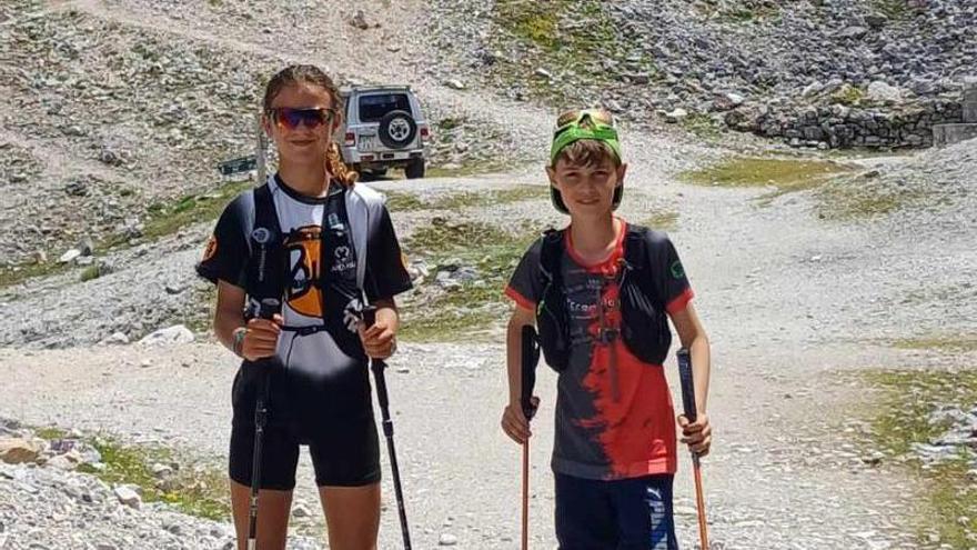 Hazaña de dos infantiles y dos cadetes de la comarca: recorren 140 kilómetros para completar el Anillo de los Picos