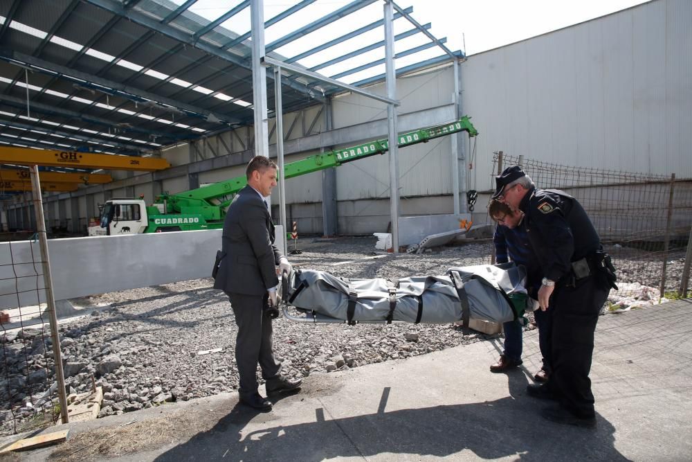 Un muerto y un herido grave en unas obras del parque empresarial de la ría de Avilés