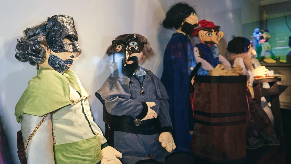 Muestra de las marionetas del festival Clásico de Cáceres.
