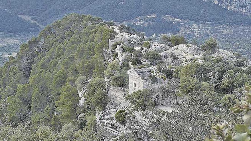 Una imagen del castillo de Alaró, una de las tres fortalezas 'roqueres' de Mallorca.