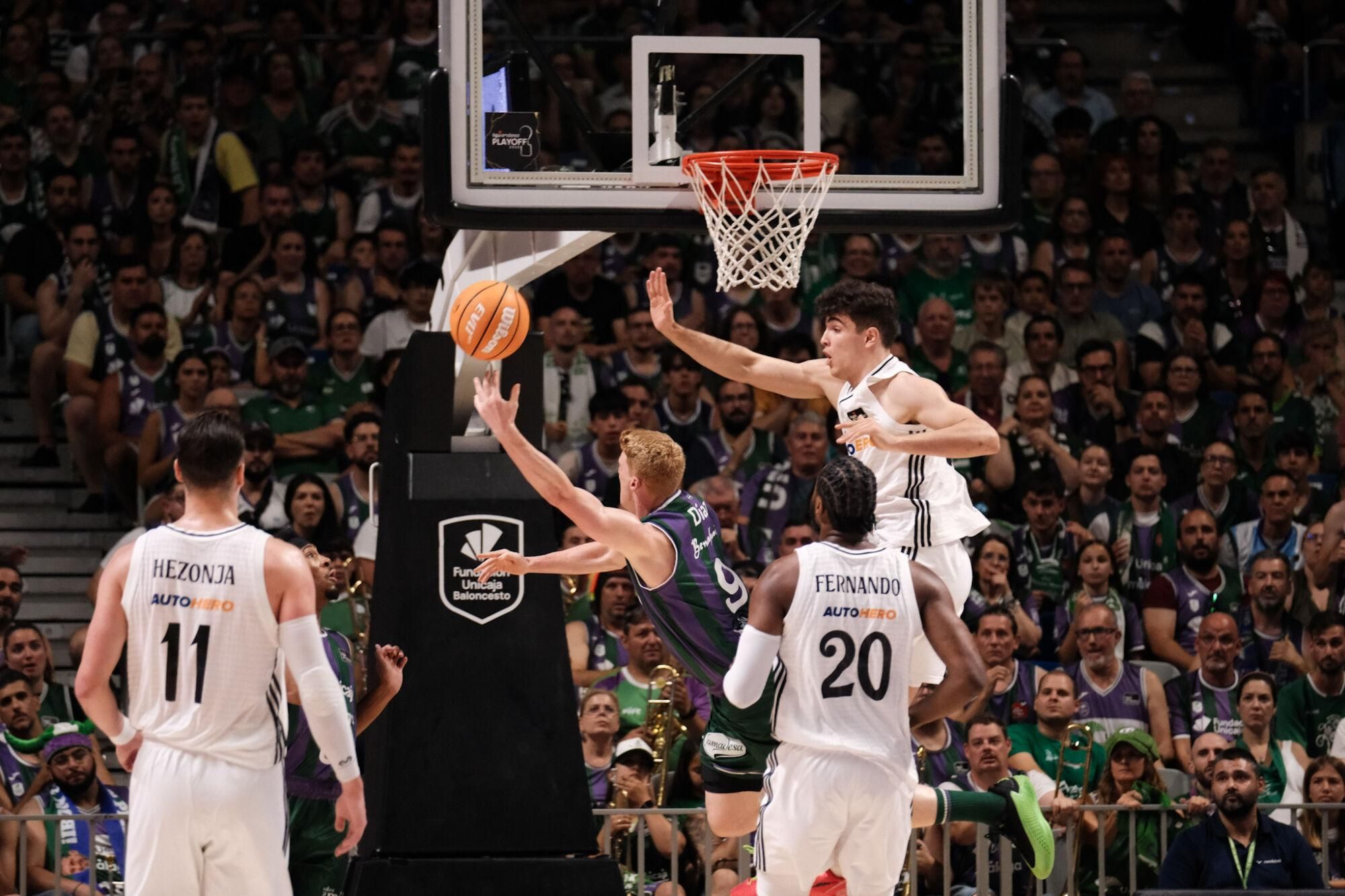 Tercer partido de semifinales de la ACB: Unicaja-Real Madrid