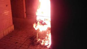 Incendio provocado contra una persona sin hogar en Valencia.