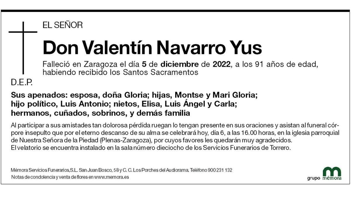 Valentín Navarro Yus