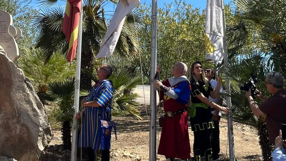 Acto de los Moros i Cristians de Llutxent celebrado en el Barranquet de la Sang, durante las pasadas fiestas.