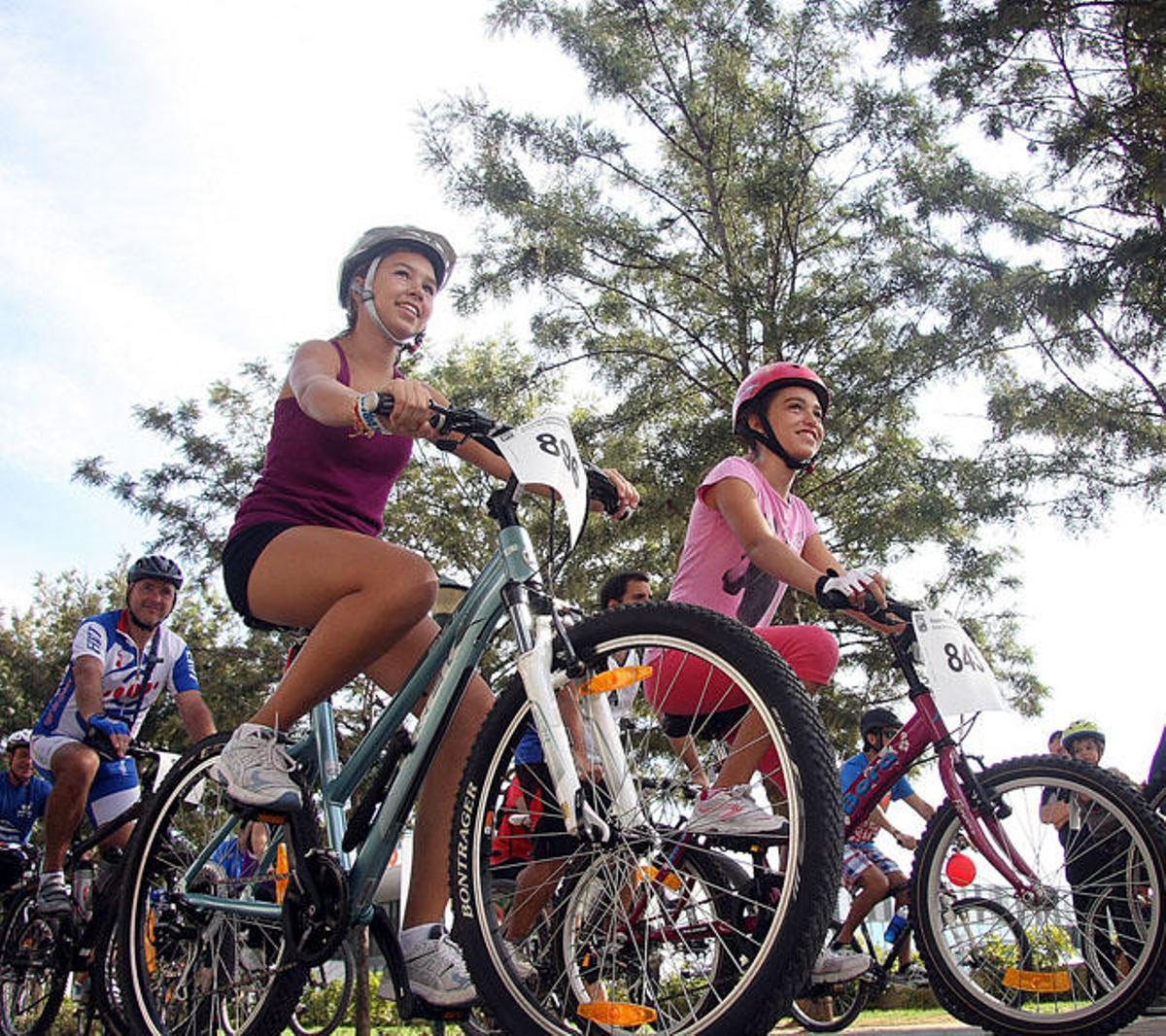 Imagen tomada en Huelin el Día de la Bicicleta de 2013.