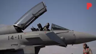 EL PERIÓDICO en la base aérea de Los Llanos, la casa del Eurofighter.