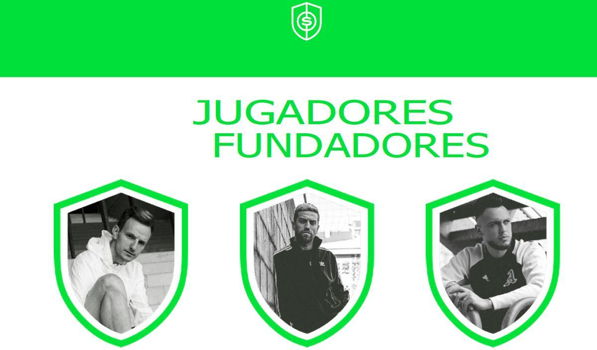 Pantallazo del 'white paper' de Shirtum, donde se promocionaba que Ocampos, Papu Gómez y Rakitic eran algunos de los jugadores fundadores del proyecto.