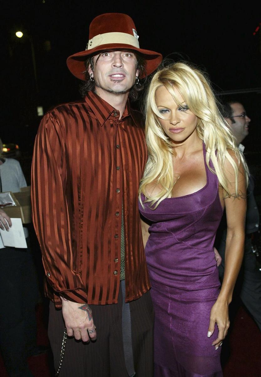 Pamela Anderson con su esposo Tommy Lee