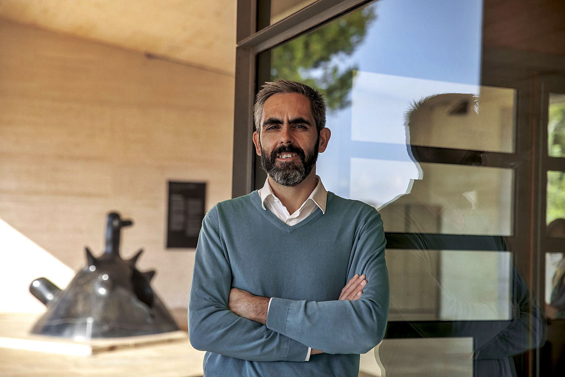 Francisco Copado, esta semana, en la Fundació Miró Mallorca.  | B.RAMON