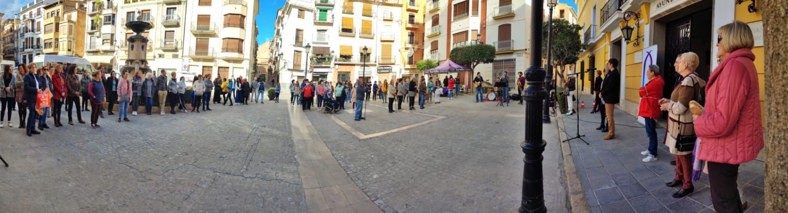 25-N en Castellón: La provincia clama contra la violencia de género. Imagen de Segorbe