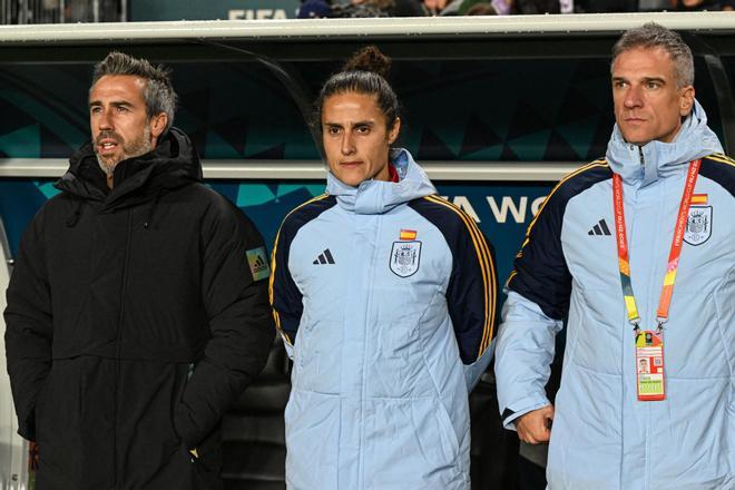 Montse Tomé junto a Jorge Vilda durante el Mundial de Nueva Zelanda