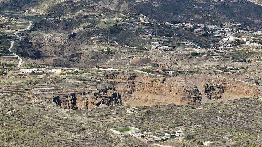 Cantera de áridos en los Barrancos de Güímar.