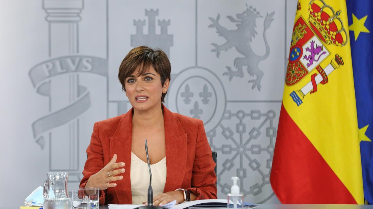 La ministra de Política Territorial y portavoz, Isabel Rodríguez.