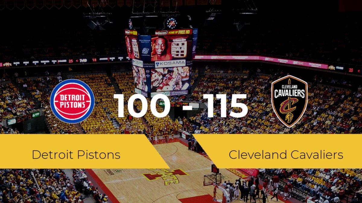 Cleveland Cavaliers gana a Detroit Pistons (100-115)