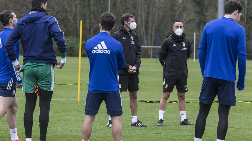 Entrenamiento del Oviedo en El Requexón