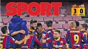 Portada de SPORT del 04/03/2021