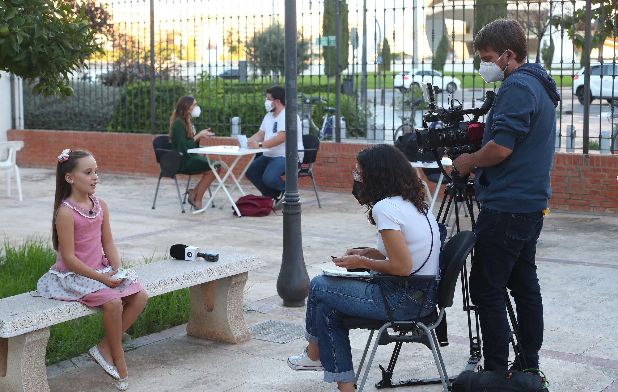 La primera sesión de fotos de las aspirantes a Fallera mayor de València