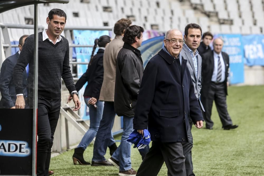 El Oviedo presenta su acuerdo de patrocinio con Interprotección en el Carlos Tartiere