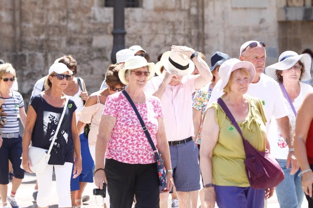 Finde de fuerte calor en Valencia